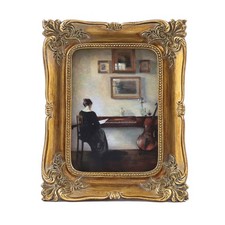 SIKOO Vintage picture frames 2.5x3.5 Small 2.5 x 3.5, Bronze Gold  picture