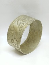 ANCIENT SILVER MIX ANTIQUE RARE VIKING ENGRAVED BRACELET AMAZING picture