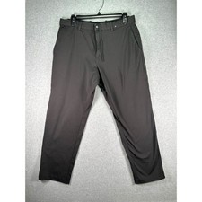Uniqlo Ultra Light Pants Mens Medium Black Drawstring Tapered Tech 321-443688 picture