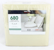 KING SIZE Kirkland Signature 680 Thread Count Sheet Set 6 Pcs New  picture