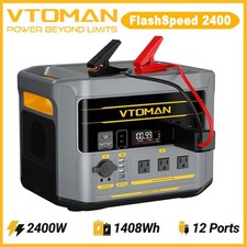 VTOMAN FlashSpeed 2400 Portable Power Station, 1408Wh LiFePO4 Battery 2400W picture