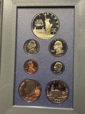 1986 S U.S. Ellis Island/Statue Of Liberty Proof Set of 7 Coins - US MINT (UNC) picture