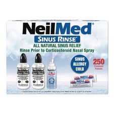 NeilMed Sinus Rinse Kit, 2x8fl oz Bottles, 1 Saline Spray 75mL, 250 Packets picture