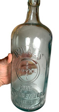 Rare Antique Blob Top Blobtop DUVAL'S Duvals Spring Water Bottle Half Gallon picture