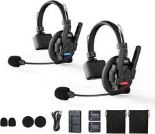 SYNCO XTALK XPRO2 Wireless Intercom Headset 2.4GHz Communication System 2 Pcs picture