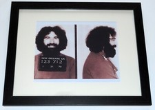 Framed Grateful Dead Jerry Garcia 1970 Mugshot 13