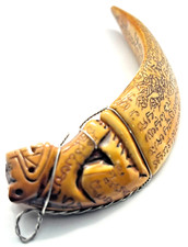 Sorcery Scroll Thai Takrut Amulet Ancient Pagan Ritual Magic Protection Charm picture