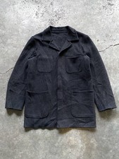 Vintage Comme Des Garcons Homme AD2000 Wool Zip Chore Coat/Jacket Made in Japan picture