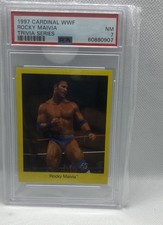 1997 Cardinal WWF. Trivia Game - The Rock, Dwayne Johnson, Rocky Maivia (RC) picture