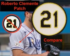 ROBERTO CLEMENTE Patch #21 Patch Baseball Jersey PATCH PIRATES PUERTO RICO MLB picture