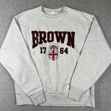 VINTAGE Brown University Champion Reverse Weave Sweatshirt Crew Large Mens picture