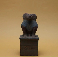Egyptian Artifacts A Rare Authentic Pharaonic Statue Of Egyptian God Baboon BC picture