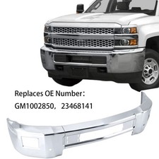 Chrome Front Bumper Face Bar For Chevy Silverado 2500HD/3500HD 15-19 #GM1002850 picture