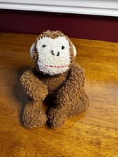 Vintage Russ Home Buddies Coco the Monkey #4167 Terry Cloth Plush Bean Bag Toy picture