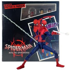 Spider-Man Action Figure Peter Parker Into The Spider Verse Toy Gift With Box picture