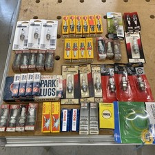 NOS Mixed Lot of 45 Vintage Spark Plugs NGK/Champion/AC Lawn & Garden ETC. M0964 picture