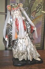 Vintage Nishi Doll Kabuki White Lion Dancer 16