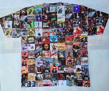 80s / 90s Hip Hop CD collage sublimated Tshirt rap music  picture
