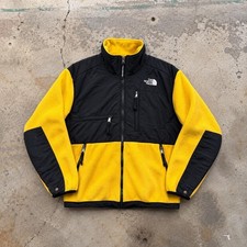 The North Face Denali Fleece Jacket Mens Large Yellow Black Vintage 90s Y2K picture