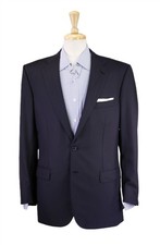 Brioni Parlamento Solid Navy Blue Super 180's Wool 2-Btn Blazer Jacket 40R picture