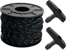 5mm 100ft/30m Starter Pull Cord, Recoil Starter Rope with 2 Handles High Wear... picture