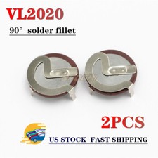 2pcs Battery Fit for BMW Key Remote Fob Rechargeable 90 degree VL2020 picture