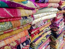 WHOLESALE LOT INDIAN VINTAGE  KANTHA BLANKET THROW HIPPY QUILT BOHEMIAN picture