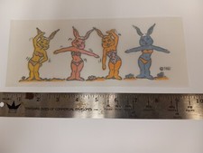 Vintage ( Original Bootleg Hat Iron -On / Heat Transfer ) Beach Bunny Bunnies picture