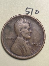 1922-D LINCOLN WHEAT CENT, LOW MINTAGE SEMI-KEY DATE, #510 picture