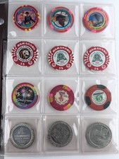 VTG LOT 120 LAS VEGAS CASINO TOKENS Showboat .999 Silver Bud Jones Paulson picture