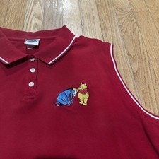 Vintage Disney Catalog Winnie The Pooh Embroidered Shirt Women’s XL Sleeveless  picture