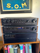 Rare Vintage MCM SAE TWO Audiophile Stereo Component System Stack - Excellent picture