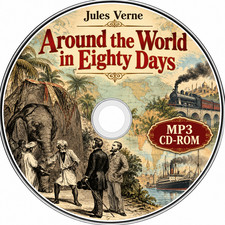 Around the World in Eighty Days Audiobook by Jules Verne on 1 MP3 CD-ROM picture