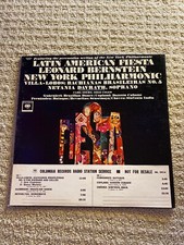 Leonard Bernstien m- mono white label promo LP Latin American Fiesta picture