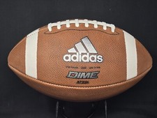 Adidas DIME Football Silver Leather NFHS Official Size White CL6419 NEW picture