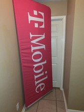 T-Mobile 8ft Tall x 3ft Wide. Vertical Retail Banner w/Stand & Carry Case picture