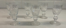 EUC Set of 6 Waterford Ireland Colleen Short Stem Cordial Glass Crystal 3.25 VTG picture