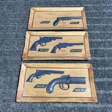 Vintage Kellogg's Cereal Toy Famous Guns Of The Wild West w/ Displays 1950's LOT picture