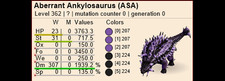 Ark ASA Xbox/PC/PS PVE Nightmare Aberrant Ankylosaurus Anky EGG Pair Top Melee picture