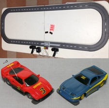 1993 UNUSED TYCO TCR Slotless Slot Car Total Control RACE SET 13ft + 2 Vehicles picture