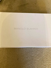 Manolo Blahnik Cantuna Women’s Black Leather Knee High Zip Boots EU 40 picture