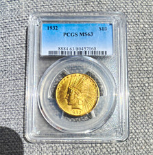 1932 $10 Indian Head Gold Eagle PCGS MS63 Philadelphia Business Strike picture