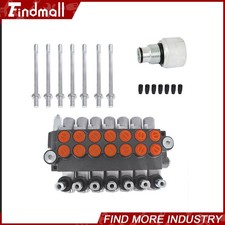 Findmall 7 Spool Hydraulic Acting Control Valve 11 GPM +Conversion Plug picture
