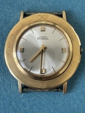 VINTAGE 1950’s EXTREMELY RARE SWISS ERNEST BOREL YELLOW GOLD PLATED MAN’S WATCH picture