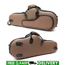 Alto Saxophone Case Brown Professional Nylon with Backpack Strap Lightweight New picture