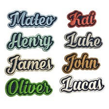 Custom Your Name Personalized Tag Embroidered Iron-on Patch DIY Applique Biker picture