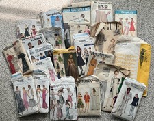 Vintage Sewing Patterns Vogue McCall’s Simplicity etc. lot of 22 sizes 8-18 picture