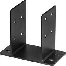 2 PCS 6x6 Post Base, Heavy Duty Welds Steel Post Bracket for Pole Barns and P picture