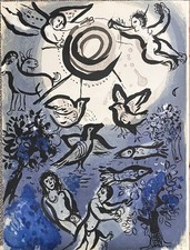 BIBLICAL 1960 CHAGALL Original Lithograph M. 234 