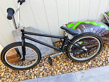 FITBIKECO STR BMX Bike 22in Wheels 22.05 inch Frame Black Steel U-Brake 2021 picture